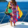 1PC Custom Name Beach Towel Ready Wiggle Beach Towel, Suitable for Camping, Travel, Beach Accessories, Super Absorbent, Family Gift