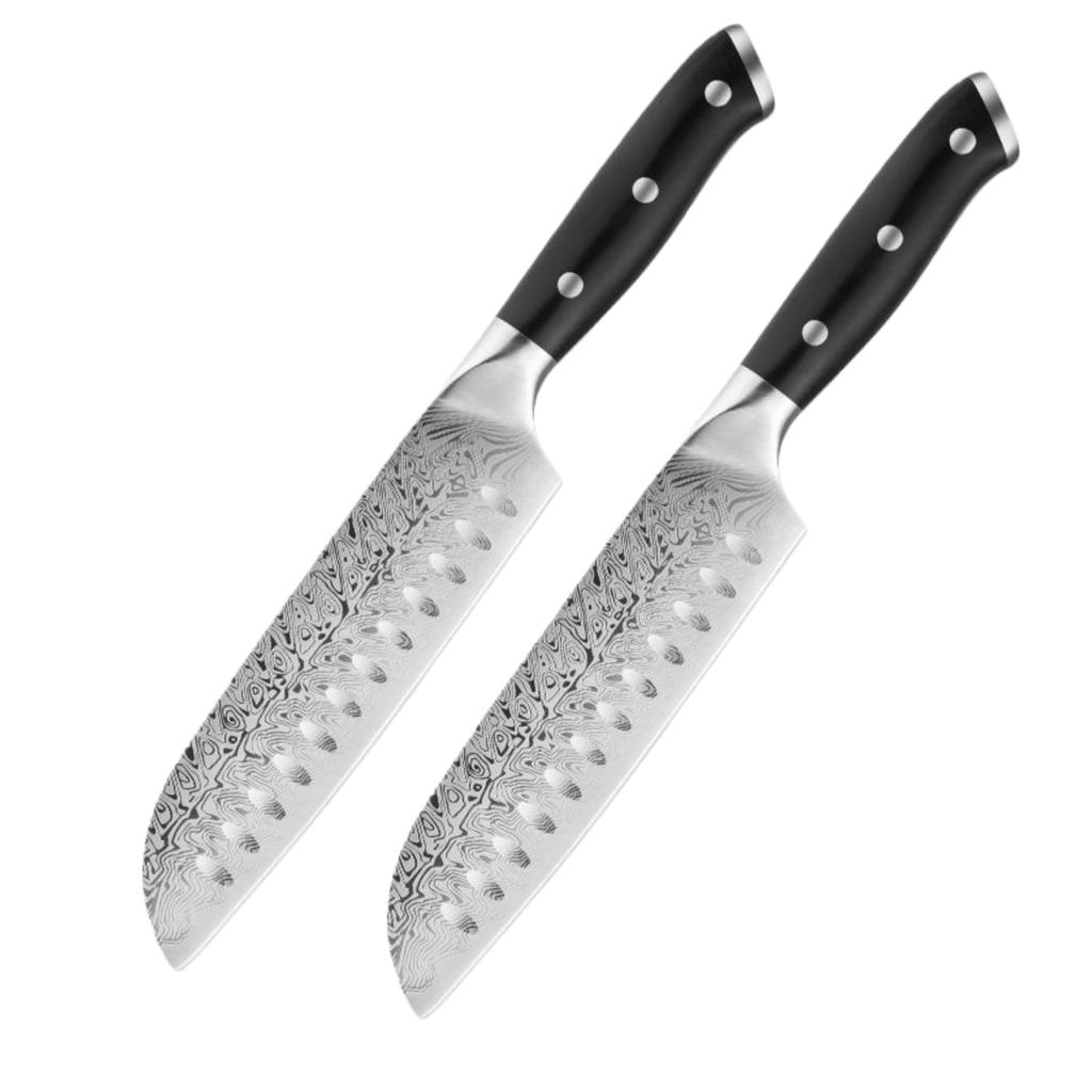 7-inch Santoku Knife With Laser-pattern Blade Chef Knife Japanese Chef Knife Home Cooking Tools Kitchen Knife Fruit Paring