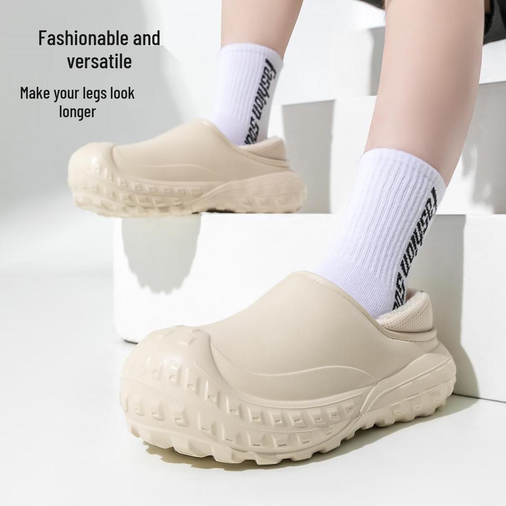 Lidani Non-Slip Waterproof Cotton Slippers for Nurses and Doctors - Unisex Winter Indoor Shoes