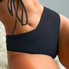 2025 European & American Solid Color Sexy Bikini Swimsuit with Shorts for Women