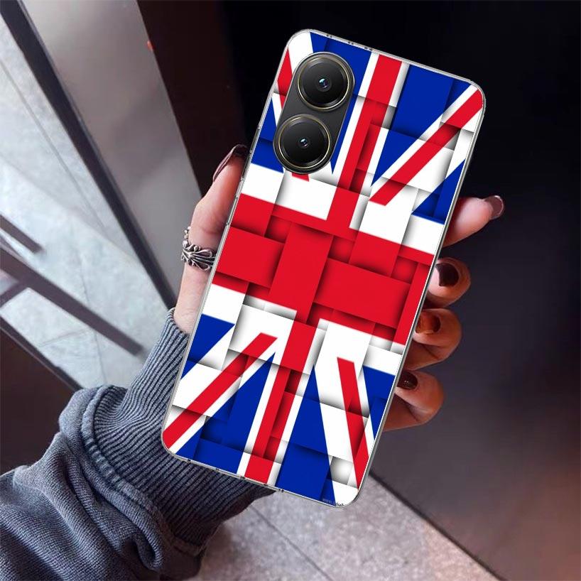 Union Jack England UK Flag Phone Case For Xiaomi Poco X5 X6 X7 Pro F7 Ultra M7 Redmi 15C 15 13C 13 12C 12 10 10C 10A 9 9C 9T 9A