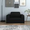 Vidaxl Elastic Sofa Cover, Jersey, Black