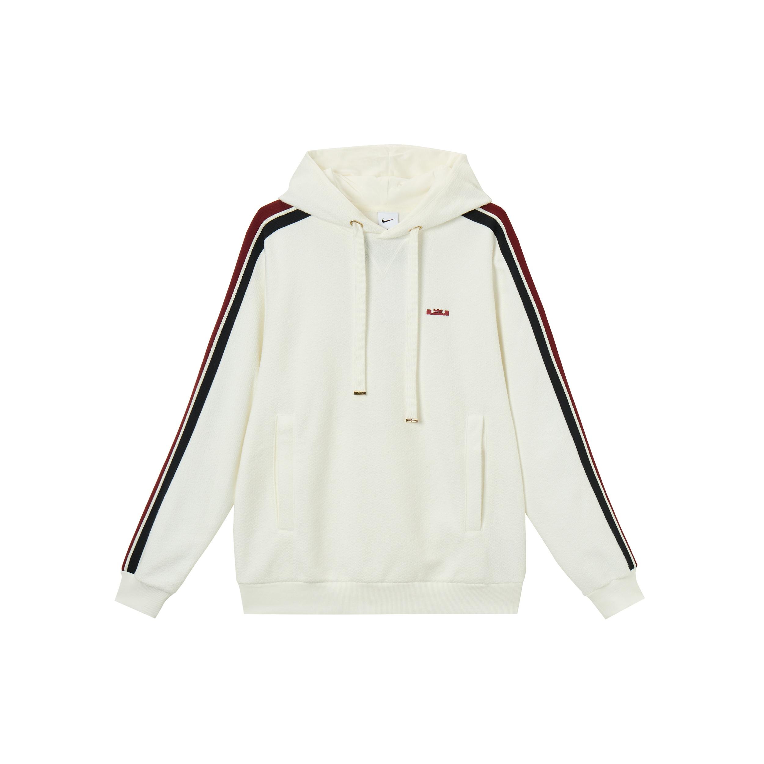 Nike LeBron Therma-Fit Pull-On Basketball Hoodie Sail White Men s HV3404-133 M