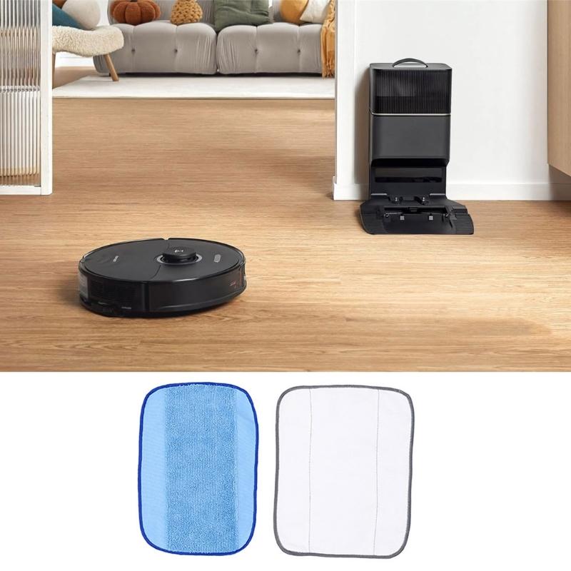 Set of 6 Mop Cloths Sweeping Robot Mop Cloth Sweeping Robot Replacement Part Fabric Texture Mopping Cloth for 380 380T