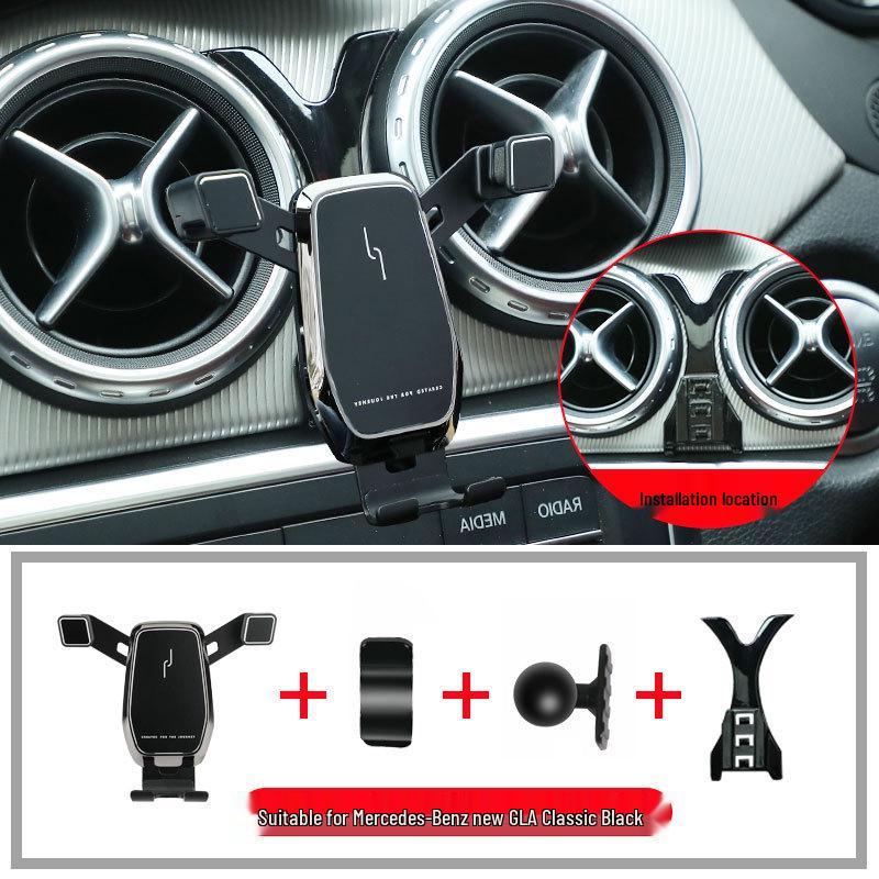 Wireless Charging Phone Holder for Mercedes-Benz 15-19 GLA/13-19 CLA, Navigation Compatible