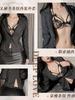 Private Ol Secretary Striped Suit Coat Sexy Underwear Sexy Uniform Fashion Sexy Skirts Set Sweet Korean Women Set Oe7C