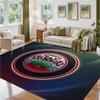 Southampton Football Design Crystal Velvet Rug Soft Decorative Mat for Bedroom Entrance