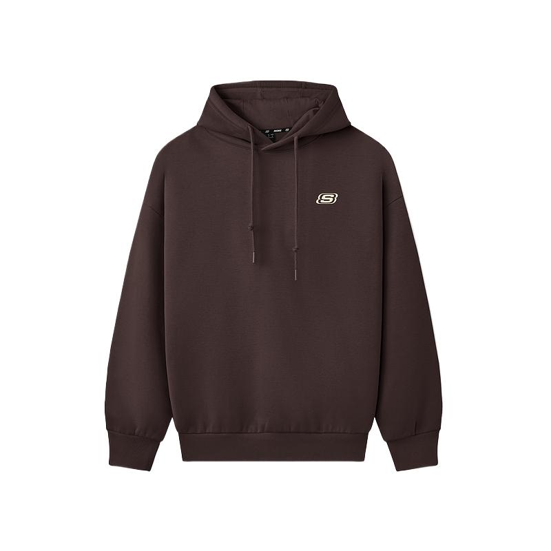 Skechers Knit Hooded Trendy Versatile Fitted Fleece Sweatshirt Unisex sweatshirt L325U087-05U5 S