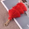 Three-Layer Cotton Tassel Pendant Bag Ornaments Ethnic Style Fashion Keychain Bohemia 3-Layer Tassel Pendant