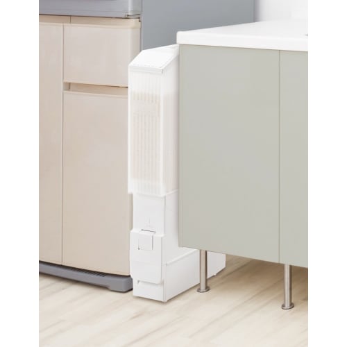 MK Seiko Slim Ace Rice Container, 6kg, White, RC-06SW