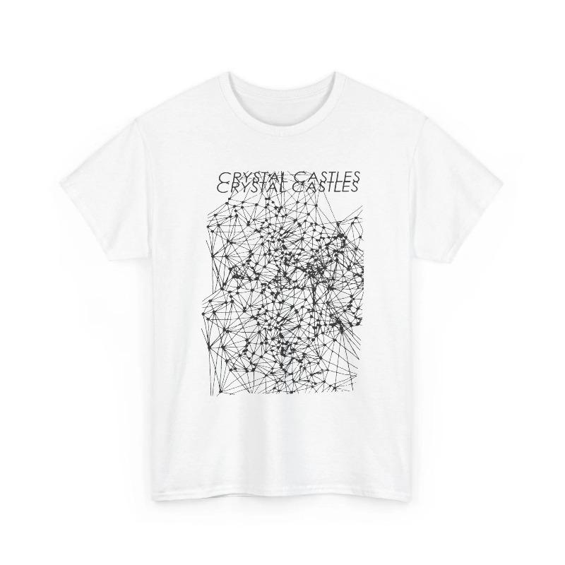 

Crystal Castles T-Shirt Crimewave Album Art Electronic Music Tee Summer Men s and Women s and Breathable T-shirt Top 3XL