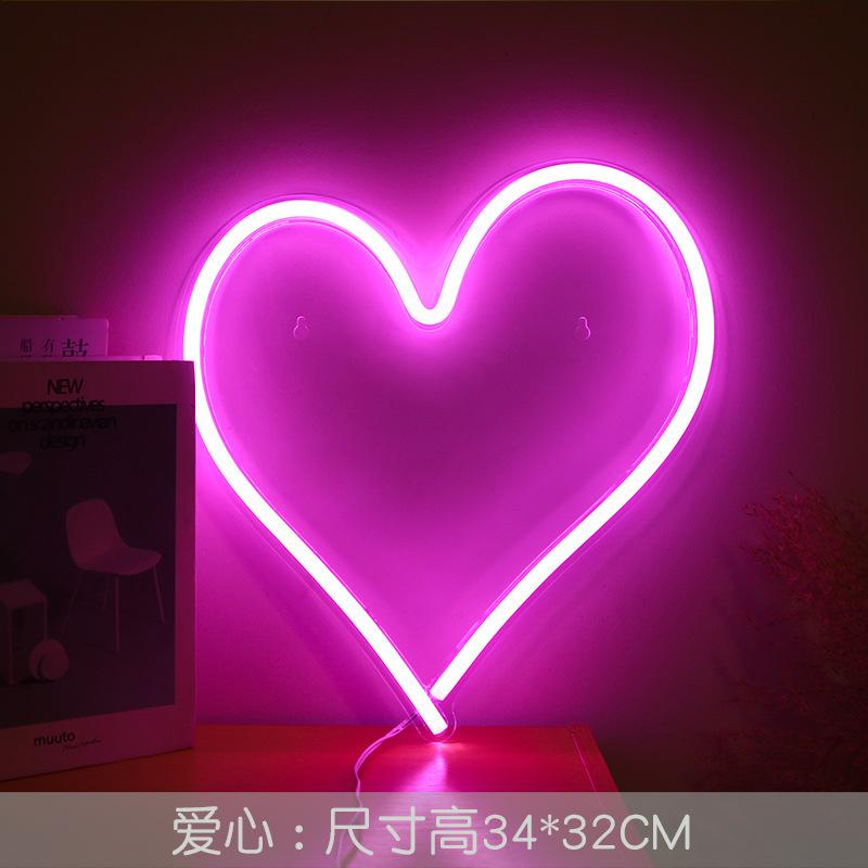 USB Powered Cute Logo Animal Neon Lights  Backplane for Bedroom Wedding,Birthday,Valentine's Day,Christmas Decoration Occasions