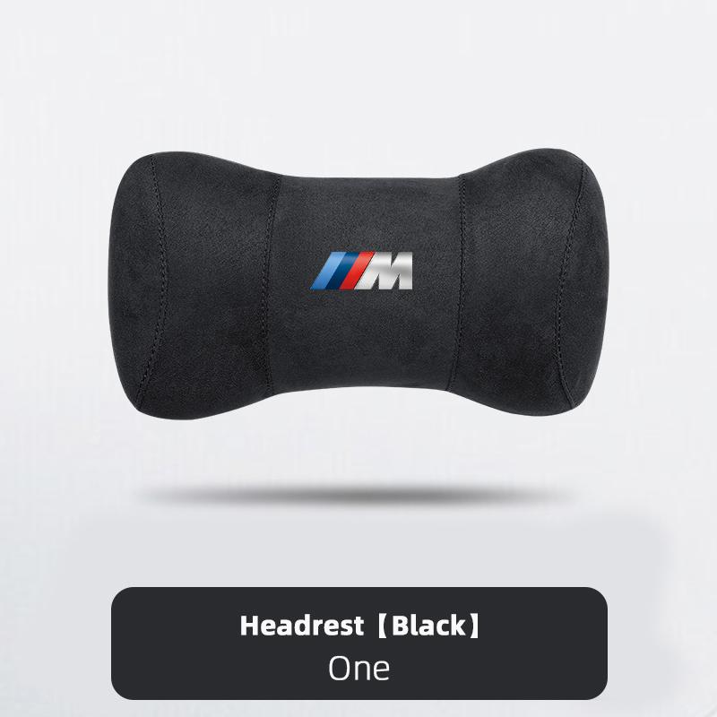 CTCE1 Car Seat Safety Headrest Pad Auto Emblem Neck Pillow For BMW M E46 E90 E60 G30 G32 G01 G02 G05 G06 G07 G26 G16 X3 E92 Sticker