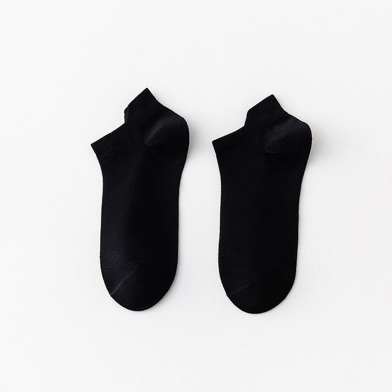 Men's Summer Pure Cotton Deodorant Sweat Absorbing Shallow Mouth Heel Boneless Socks