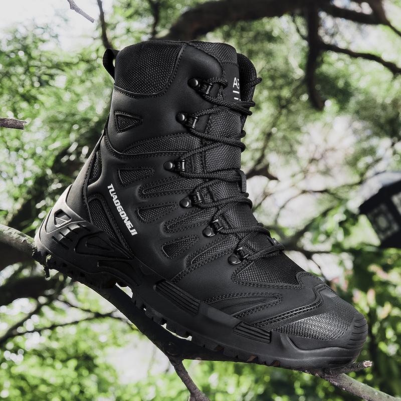Men's Hiking Boots New Platform Boots Outdoor Tactical Sneakers Ankle Boots