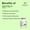 Vedistry Neem+ Ayurvedic Tablets for Skin & Blood Purifier | Detox, Immunity & Clear Healthy Skin – 60 Tablets Pack of 1