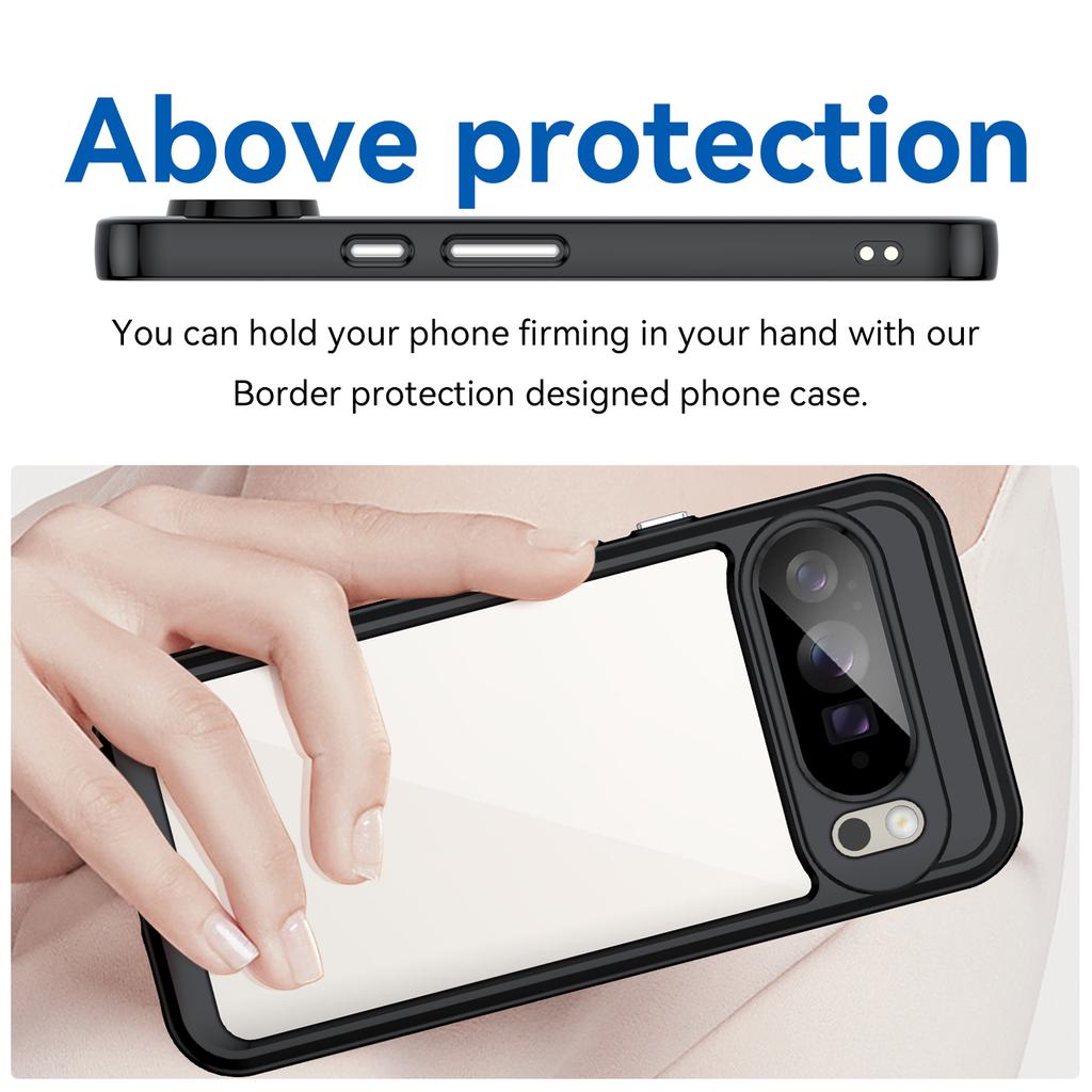 For Google Pixel 10 Pro XL Case TPU+Acrylic Protective Clear Phone Cover