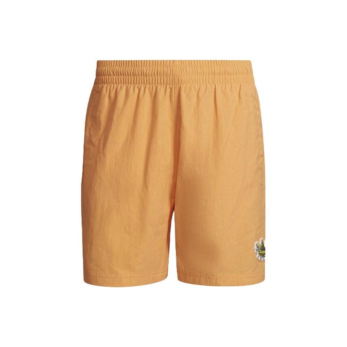 adidas Originals Trefoil Logo Casual Shorts Men Bottoms Orange Yellow GN3629
