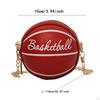 Basketball Shaped Purse Casual Shoulder Bag for Outdoor Commuting Vacation Work