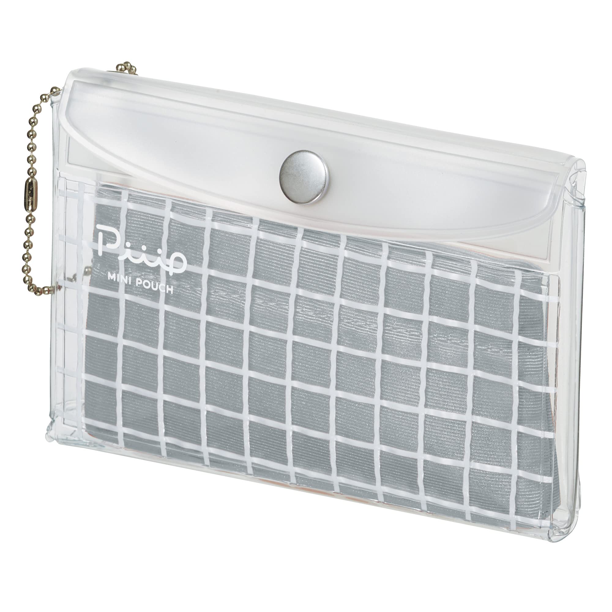 Kokuyo Mini with Inner Oshikatsu Pouch, Pouch, Small, Transparent, Case, Peep, F-VBF242-1