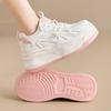 Fashion 8.5CM White Genuine Leather Women's Casual Woman Vulcanize Sneakers Breathable Meah Sport Walking Platform Flats Running Shoes