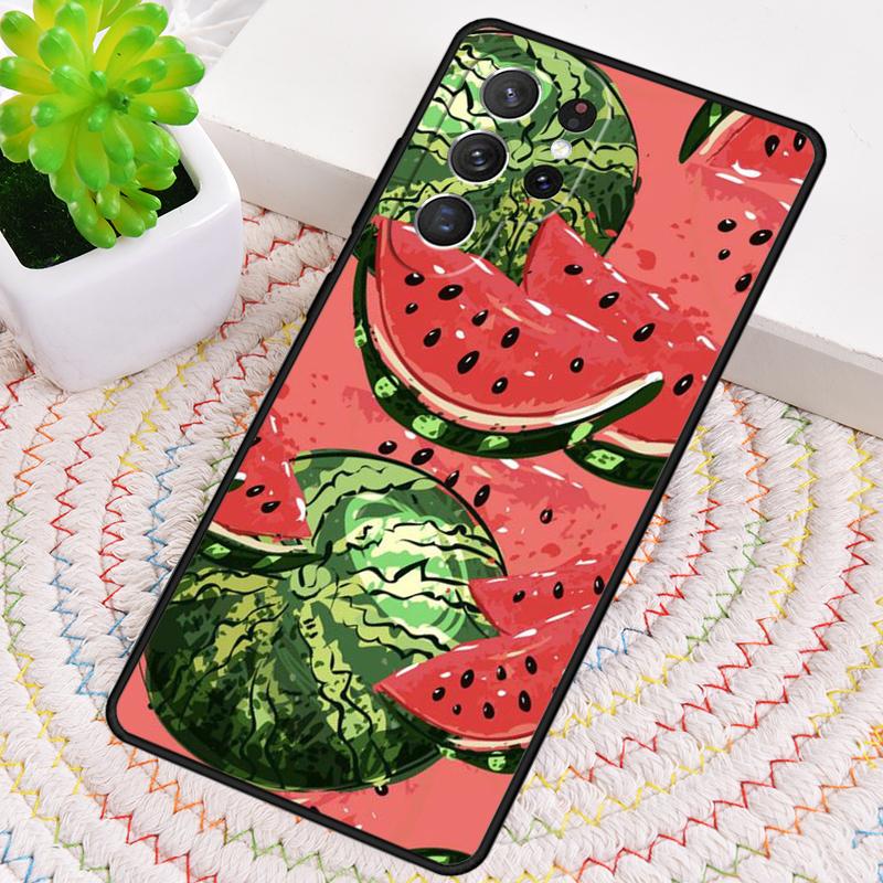 Summer Fruit Watermelon TPU Phone Case For Samsung Galaxy note 10 pro S26 S25 S24 S23 S22 Ultra Plus S21 FE S20 Shockproof Cover
