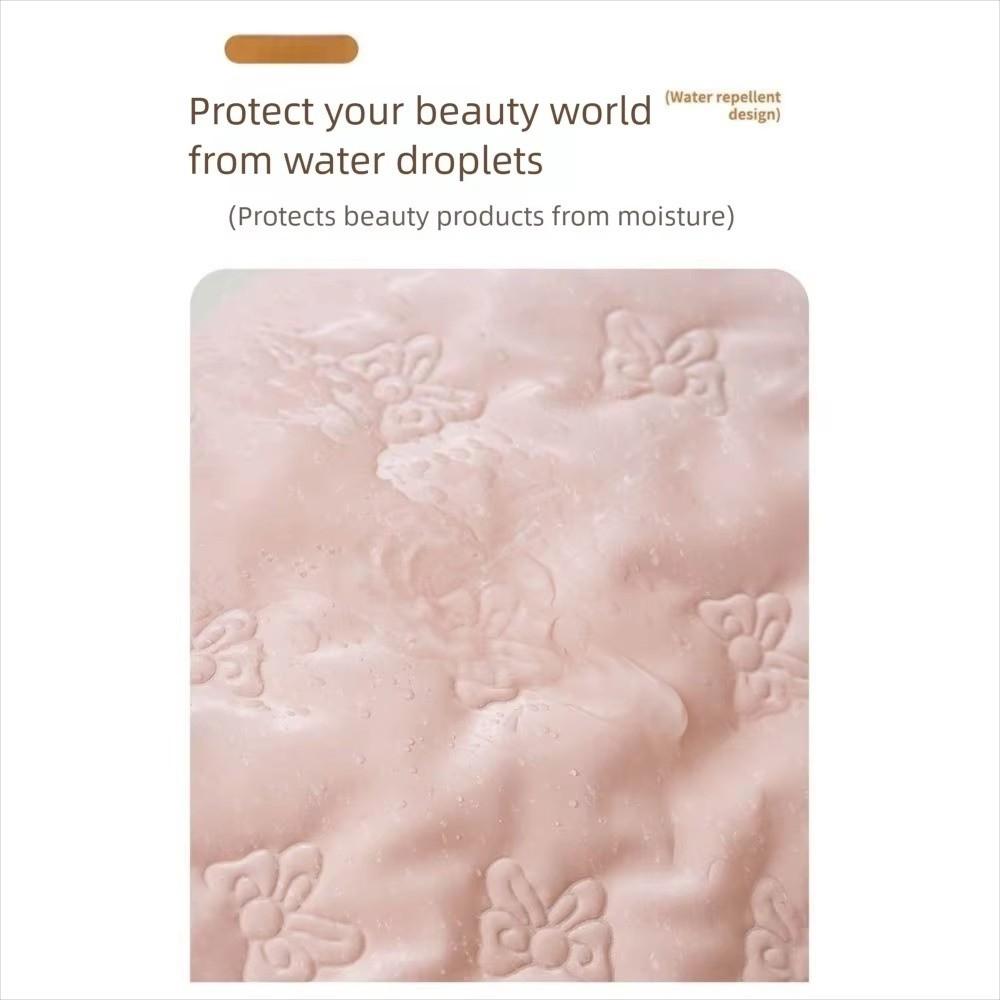 Travel Handheld Makeup Bag Large Capacity Square Washroom Bag Double Zipper Waterproof Storage Bag For Women