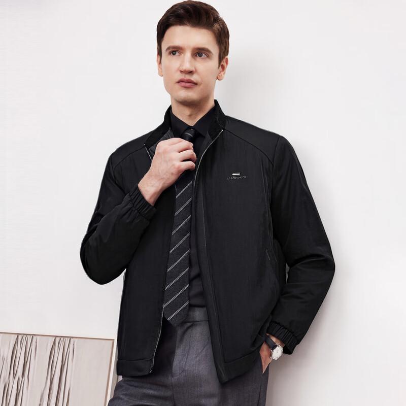 Shanshan Men's Fleece-Lined Business Windproof Jacket