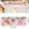 Artificial Rose Flower Panel Shower Decoration Table Arrangement Wedding Wall Background Decor Arc Flower Row Party Supplies