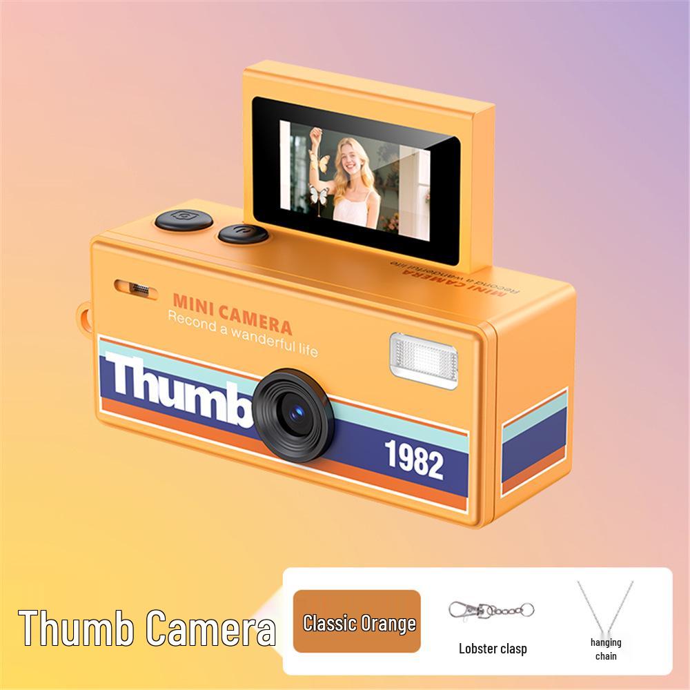 New Cross-Border Flip Screen Thumb Camera: Video Recorder for Students & Kids