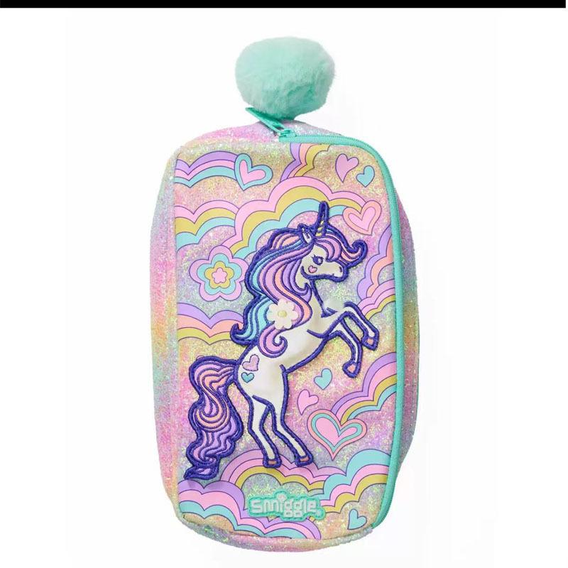 Smiggle Kids Backpack Large Capacity Cartoon School Bag with Pencil Case for Students Casual Daypack