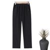 2026 High-Waisted Straight-Leg Pants for Middle-aged & Elderly Women - Spring, Autumn, Winter Velvet-Lined