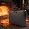 UL94 feuerfeste Dokumententasche 500C luftdichte TPU-wasserdichte Laptoptasche sicheres Schloss erweiterbare Aktenmappe reflektierender Reißverschluss