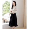 MOCANA Women's Elegant Long-Sleeve Midi Dress