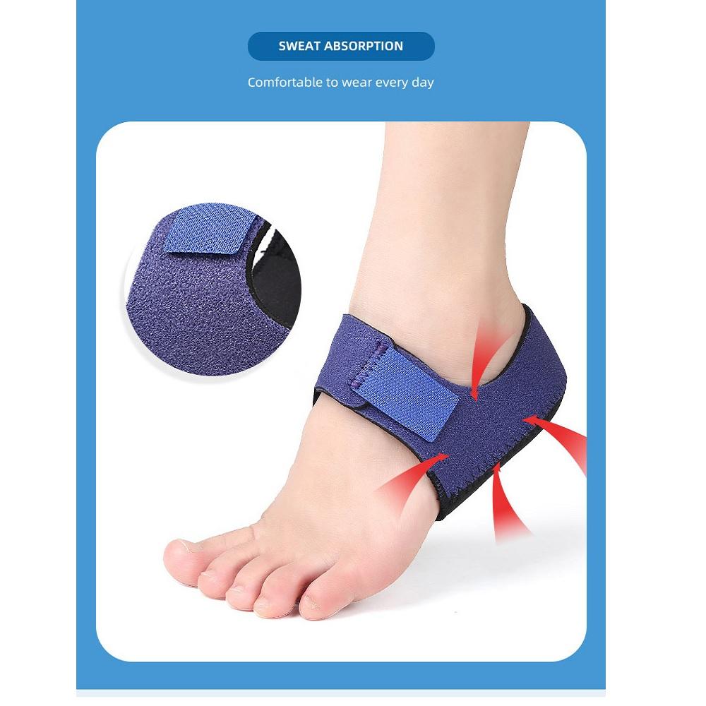 New 1Pair Heel Protectors Pads Pain Relief Shock Absorption Pads Foot Care Insole