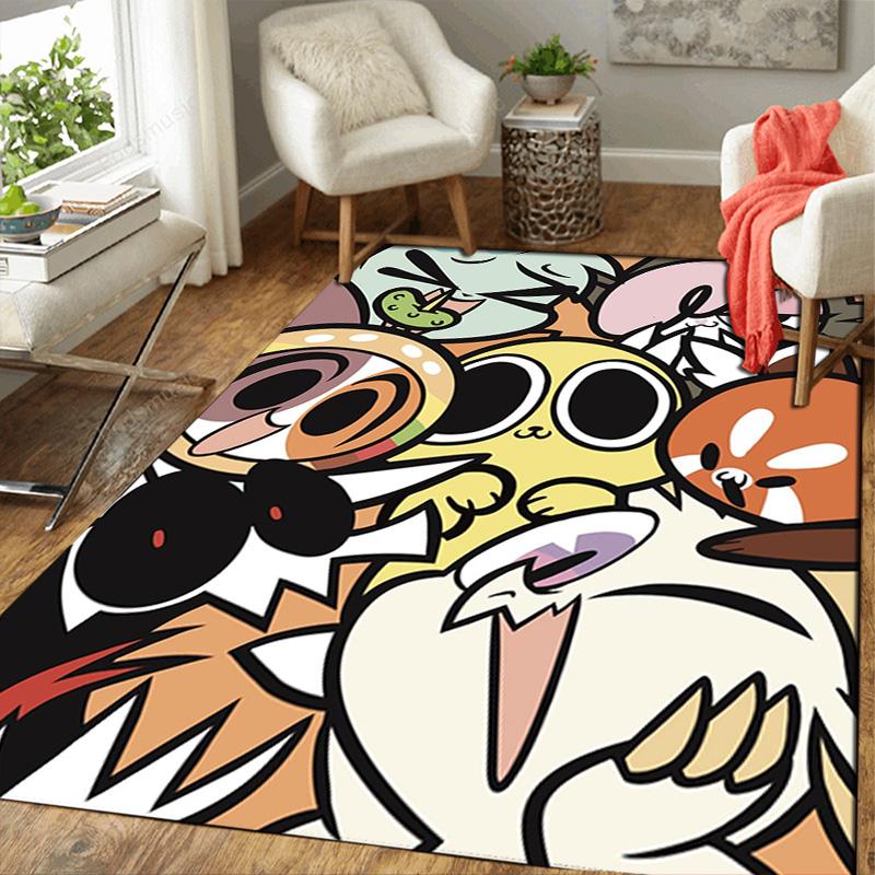 Cartoon graphic Rug Floor Mat for Living Room or Bedroom Soft and Comfortable Carpet a Gift for Birthday and Holiday.