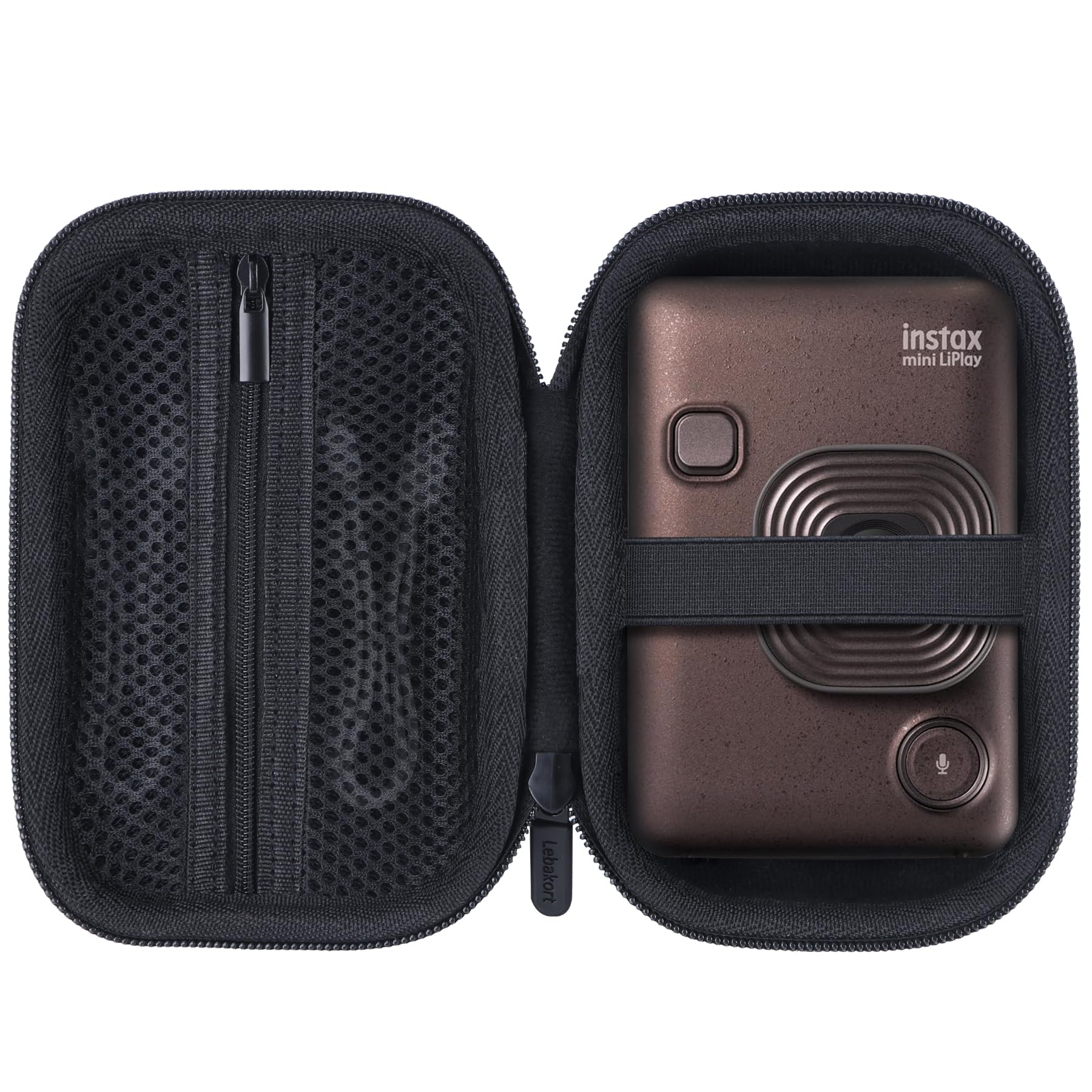 

Lebakort Storage Case Compatible with Fujifilm Instax Mini Liplay/Liplay+ Instant Camera/Smartphone Printer (Black Case Only)