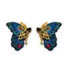 Luxury Embroidery Butterfly Earrings Ear Jewelry Delicate Earrings for Women  Lady Girl