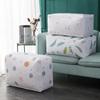Hot Sale Foldable Quilt Storage Bag Feather Print Home Clothes Quilt Pillow Blanket Storage Bag Travel Luggage Organizer Bag 1pc
