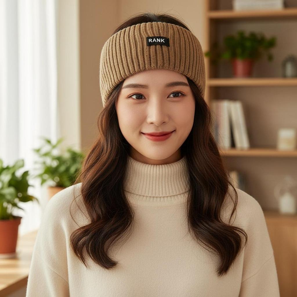 Sport Stirnband, Breite Kante, Gesichtswasch-Stirnband, Externes Tragen, Einfarbig, Überziehen, Gestricktes Stirnband