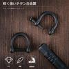 TISUR Titanium Black for Smart Key DIY Leather Craft Bag Strap Wallet Parts Rod 2 D-Ring D-ring (Mini/Threaded 9mm-Matte/Black Pieces)