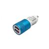Universal Car Power Adapter With Dual Usb Ports Aluminum Alloy Fast Charger For Smartphones And Tablets
