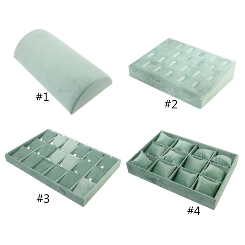 Elegant Jewelry Display Stand Velvets Texture for Necklaces Bracelets Bangles Watch and Rings with Stable Structure