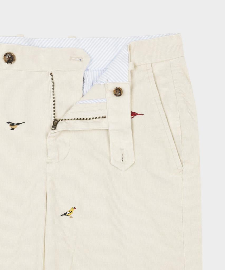 BROOKS BROTHERS Regular Fit 15W Corduroy Bird Pattern Chino Pants (Beige) (Bbpcmnf404)