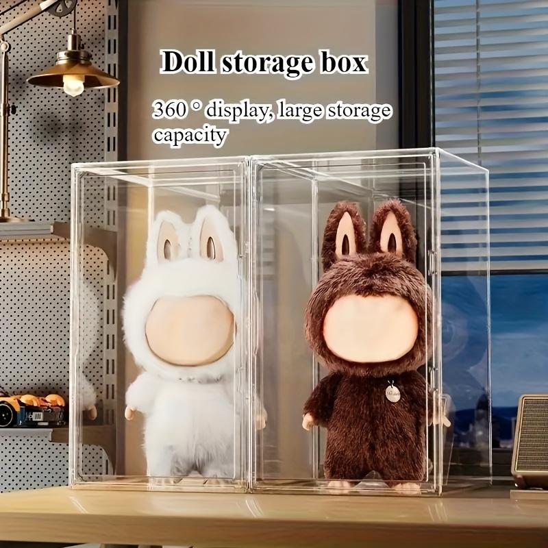 60cm XXL Acrylic Doll Display Box Magnetic Door Display Case Transparent Dustproof Storage Box for Blind Boxes Statues Model Car