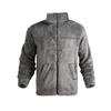 Men's Standing Collar Fleece Top With Zipper Oversized Casual Jacket For Autumn And Winter