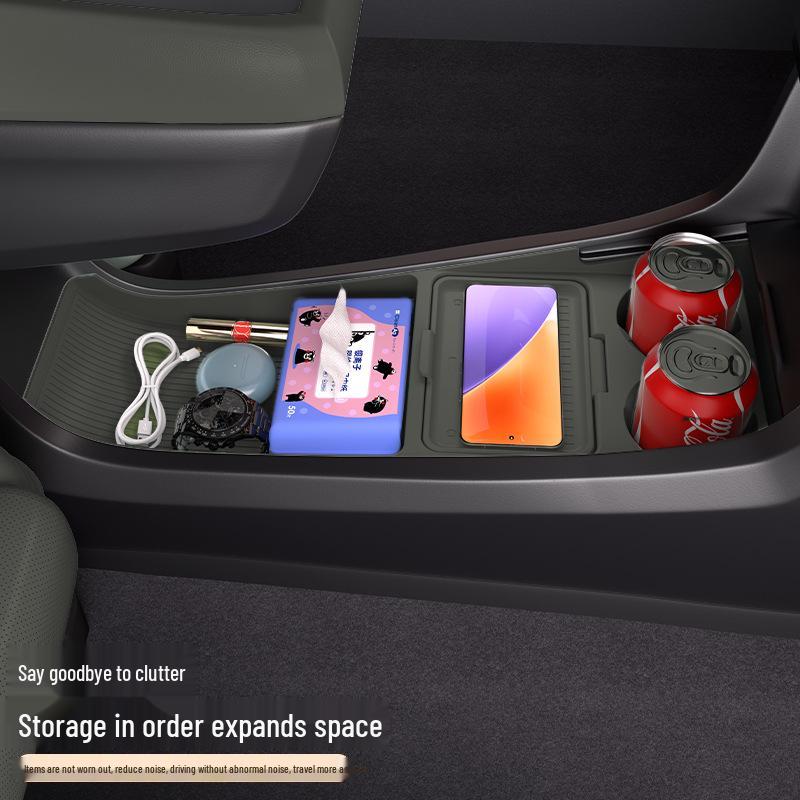 Fits 25 Nano 06 Models: Center Console Storage Box & Glasses Holder Car Accessories.
