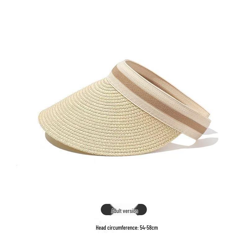 Ultraviolet Protection Wide Brim Sun Visor Hat for Summer Beach and Travel.