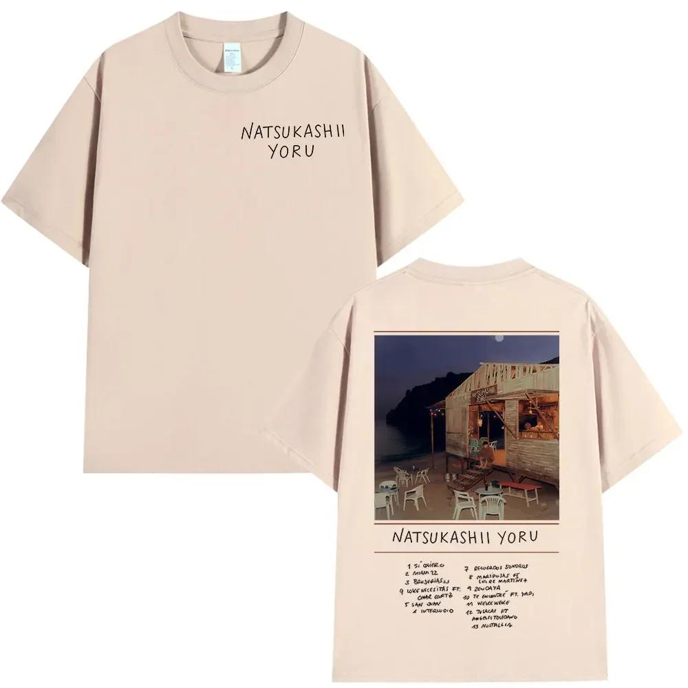 Rapper SAIKO Natsukashii Yoru Album 2025 Merch Tshirt Unisexs Unisex Cotton Oversized Tshirts Hip Hop Short Sleeve T Shirts Tops