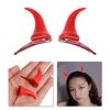 Headdress Cosplay Halloween Hair Clips Red Horns Ears Hairpin Devil Hair Barrettes Ghost Hat